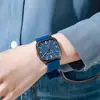 Novo Relógio Shangmei Quadrado Transfronteiriço Caixa de Liga de Alumínio Pulseira de Silicone Estilo Meio do Século Relógio Eletrônico Quartzo Unissex