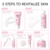 Conjunto Novo Laikou Sakura de 8 Peças Transfronteiriço Caixa de Conjunto de Produtos para Cuidados com a Pele Facial Presente de Aniversário Produtos de Cuidados com a Pele Transfronteiriços em Estoque
