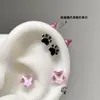 Pendientes de Tachuela de Garra de Gato Diabólica Frescos y Dulces, Pendientes Versátiles de Nicho de Alta Gama Únicos y Creativos