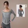 Top de Yoga Sexy de Cuello en U sin Espalda con Lazos Ajustado al Cuerpo Ligero y con Caída, Cubierta Deportiva con Hermoso Diseño en la Espalda para Aeróbicos y Ropa de Gimnasio