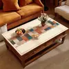 Mantel para mesa de café retro americano, modelo nuevo 2025, impermeable y a prueba de aceite, lujo ligero con un toque de alta gama, se puede cortar a medida para sala de estar y mesa de comedor