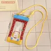 Bolsa Impermeável Original de Desenho Animado Tengyi para Natação e Rafting de Verão, Bolsa de Armazenamento e Proteção para Celular, Capa Flutuante com Airbag e Tela Sensível ao Toque