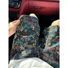 Pantalones Cortos Estampado Graffiti Dopamina para Hombre, Ropa de Verano para Exteriores, Estilo Hip-Hop High Street Americano, Corte Holgado, Deportivos, Pantalones Geniales