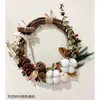 Kit de Manualidades Navideñas Estilo Rústico Americano, incluye materiales para hacer coronas, adecuado para jardines de infancia, floristerías y decoraciones de puertas interiores