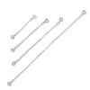 Corrente de extensão para colar slingshot redondo acessórios de fivela corrente de cauda corrente de fivela redonda em forma de O aço inoxidável 304 atacado transfronteiriço