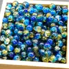 8mm Beads Flor Explosiva Esmalte Gelo Rachado Contas Soltas Material para Pulseira Colar Brinco DIY Feito à Mão Ornamento Acessórios Nenhum