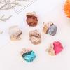 Colgante de resina con imitación de piedra natural, con forma de grava tridimensional, transfronterizo europeo y americano, con imitación de piedra natural, accesorios originales de cristal.