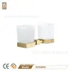 Traje de colgante de baño de oro cepillado de lujo simple transfronterizo de Amazon, toallero de cobre de doble capa para baño