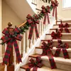 Cinta de Cuadros de Copos de Nieve Navideños Cinta para Lazos de Regalo DIY Decoraciones para Árbol de Navidad Decoraciones