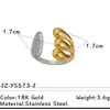 Anillo de Acero Inoxidable Transfronterizo de Amazon para Mujer con Línea de Color Contrastante Anillo Joyería de Titanio de Lujo de Gama Alta Accesorios Venta al por Mayor