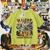 Tongtongge Homem Palito de Madeira Tungtungsahur Abstrato Estrangeiro Shanhaijing Camiseta de Manga Curta para Meninos Roupas Casuais Verão
