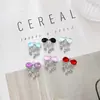 Dije de pulsera o collar con lazo de diamante chapado en oro K blanco, accesorios de dijes se pueden mezclar en lotes, venta directa del fabricante, transfronterizo