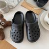 Zuecos de Verano para Mujer de Eva con Cadena de Cristal, Suela Gruesa, Cómodas Pantuflas para Exteriores