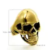 Anillo Geométrico de Calavera para Hombre de Acero Inoxidable Europeo y Americano 2025, Estilo Moderno para el Día a Día con Proceso de Galvanoplastia
