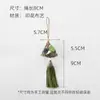 [Nuevo Producto para el Festival de Mediados de Otoño] Bolsita Serie Verde Xinyou con Bordado Estilo Tradicional, Colgante de Puerta Festivo con Materiales Florales