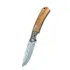Cuchillo de Supervivencia para Exteriores Damascus Transfronterizo, Navaja Plegable de Fruta Forjada, Cuchillo de Bolsillo Portátil, En Stock