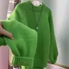 Suéter de Tricô Redondo Macio e Aconchegante Outono 2026 Nova Moda Emagrecedor Nicho Suéter Laranja