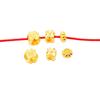 Accesorios de oro y arena con fuerte retención de color, grabados con cincel, cuatro hojas, pequeñas cuentas de flores, espaciadores de copos de nieve de 4 mm, pulseras de bricolaje, accesorios para pulseras