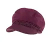 Nuevo Sombrero de Pescador de Piel de Conejo Otoño/Invierno para Mujeres de Mediana Edad y Mayores, Elegante Sombrero de Mamá, Forrado de Felpa, Cálido, Cortavientos, Sombrero de Lana Tejido de Ala Ancha