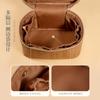 Amazon para bolsa de aseo cuero PU almacenamiento de maquillaje gran capacidad bolsa cosmética multifuncional sentido avanzado fábrica de equipaje