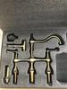 Kaiping Youjia baño Lavabo de Cobre grifo de cuatro agujeros cromado lavabo de ocho pulgadas doble manija Americano con rociador 3841