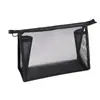 Bolsa de Cosméticos de Malla Transparente Bolsillo con Cremallera Celebridad de Internet Simple Portátil Multifuncional Tridimensional Gran Capacidad Bolsa de Almacenamiento Espesa