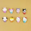 Nuevo Ícono de Internet Helado Sanrio Cono Dulce Accesorios para Uñas Accesorios de Resina DIY Voz que se Mueve Live Little Red Book ins