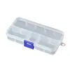 Caixa de plástico PP, caixa de armazenamento de ferramentas para componentes eletrônicos, caixa de armazenamento transparente, organizador e caixa de embalagem para equipamentos de pesca, joias e materiais de nail art
