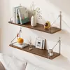 Estante de pared tabla de madera de una sola tabla sala de estar mesita de noche estante de soporte sin perforación estante flotante de pared para el hogar