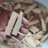 Cuñas triangulares, bloques de madera, almohadillas de madera, rieles para cámara, rieles deslizantes para instalación de puertas y ventanas, tapones, almohadillas para pies, puntas de madera, clavos de madera, espigas de madera, sitio de construcción