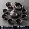 Conjunto de chá Raw Ore Zisha Kung Fu, bule de chá para casa, xícara de chá, conjunto simples para reunião de escritório, pote Xishi