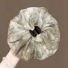 Pinza para el Cabello de Tela Tie-Dye Vintage Estilo Francés para Mujer, Elegante Pinza para Cola de Caballo con Acabado de Alta Gama, Accesorio para el Cabello de Color Sólido para la Parte Trasera de la Cabeza
