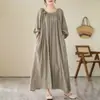 Vestido Casual de Praia para Gestantes, Novo Estilo Europeu e Americano, Cruzamento de Fronteiras, Tamanho Plus Size 100kg, Corte Solto
