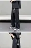 Pantalones casuales estilo Hong Kong transfronterizos para hombre primavera y otoño estilo japonés con caída sueltos pierna recta pierna ancha pantalones cargo marca de moda pantalones versátiles