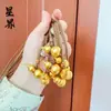 Tienda de Oro Mismo Estilo Collar de Cuerda Trenzada Calabaza Chapada en Oro, Diseño Largo, Diseño de Nicho, Collar de Calabaza de Buena Suerte y Prosperidad al por Mayor