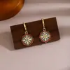Brincos Estilo Étnico Retrô Série Folha de Bambu Novo Estilo Chinês, Acessórios Hanfu Estilo Antigo, Brincos Longos com Franjas de Bambu para Mulheres