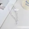 Libro Rojo Popular Cadena Cuadrada de Cristal Nube para Teléfono Móvil Cordón de Teléfono Móvil con Cuentas Colgante Portátil Antiperdida para Funda de Teléfono