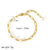 Pulsera de acero inoxidable transfronteriza, oro de 18k, estilo popular en internet para damas, versátil, de alto nivel, no se decolora, pulsera de acero de titanio, venta al por mayor