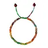 Pulsera Tejida a Mano de Cuerda Colorida Zongzi Pulsera Pulsera Ajustable para Hombres y Mujeres Pulsera del Año del Gallo para Pareja Festival del Bote del Dragón
