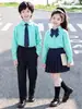 Conjunto Estilo Academia Británica para Niños Chaleco de Punto para Primavera y Otoño Conjunto de Disfraz de Performance para Niños y Niñas Otoño e Invierno
