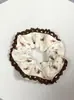 Elástico de Cabelo Scrunchie Listrado com Renda Estilo Coreano para Mulheres, Acessório de Cabelo Suave e Elegante, Elástico de Cabelo Scrunchie Estilo Coreano