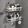 Nuevo Estante de Almacenamiento para Baño sin Taladro, Plástico Espesado y Reforzado, Organizador de Baño Montado en la Pared