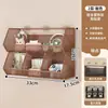 Estante de almacenamiento de cocina multicapa para dormitorios, gran capacidad, no requiere perforación, montado en la pared, para almacenar bocadillos y verduras