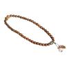 Pulseira de Sândalo Dourado Círculo Duplo 8mm Masculino e Feminino Pulseira de Contas de Oração de Mão Pingente Brinquedo Cultural Estilo Étnico Retrô Acessórios