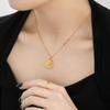 Collar de Nueva Constelación Transfronterizo Europeo y Americano Chapado en Oro de 24 Quilates Cadena para Clavícula Joyería de Acero de Titanio Personalizada de Moda