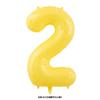Balão de filme de alumínio digital amarelo de 40 polegadas para piquenique ao ar livre, decoração de festa de primeiro aniversário de bebê, balão de foto