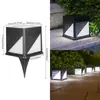Lámpara solar de poste de pared para el hogar, superbrillante, moderna, simple, lámpara de poste de puerta, lámpara de jardín para villa, impermeable al aire libre