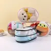 Muñeco de Peluche de 15 cm Muñeco de Algodón Bolsa para Dolor Muñeco Transparente de PVC Bolsa para Salir Exhibición a Prueba de Polvo Bolsa para Caminar de Bebé