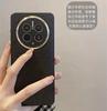 Adequado para Capa de Couro para Celular Huawei Mate70Pro Camélia Pura70 Lente de Metal Honor X60 Capa Protetora