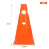 Cono Cuadrado de Fondo con Agujeros de 23 cm Cono de 9 Pulgadas con Agujeros Equipo de Entrenamiento de Fútbol Cono Marcador de Obstáculos